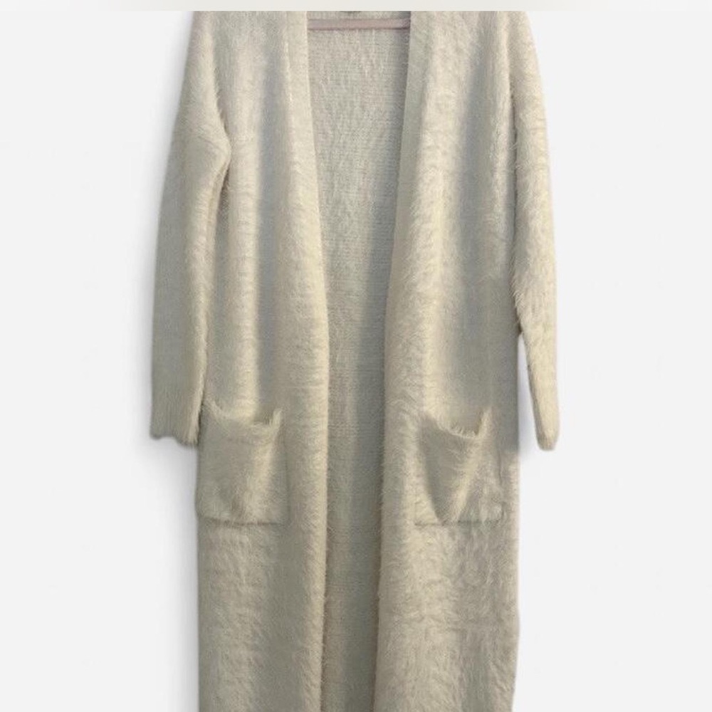 Ruby Rox Cream Long Cardigan